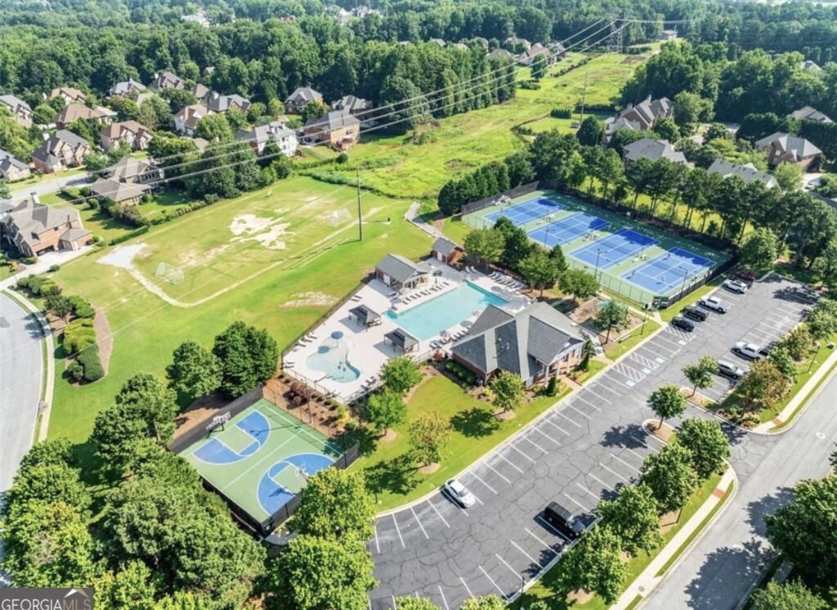 Aerial view of The Hedgerows amenity center