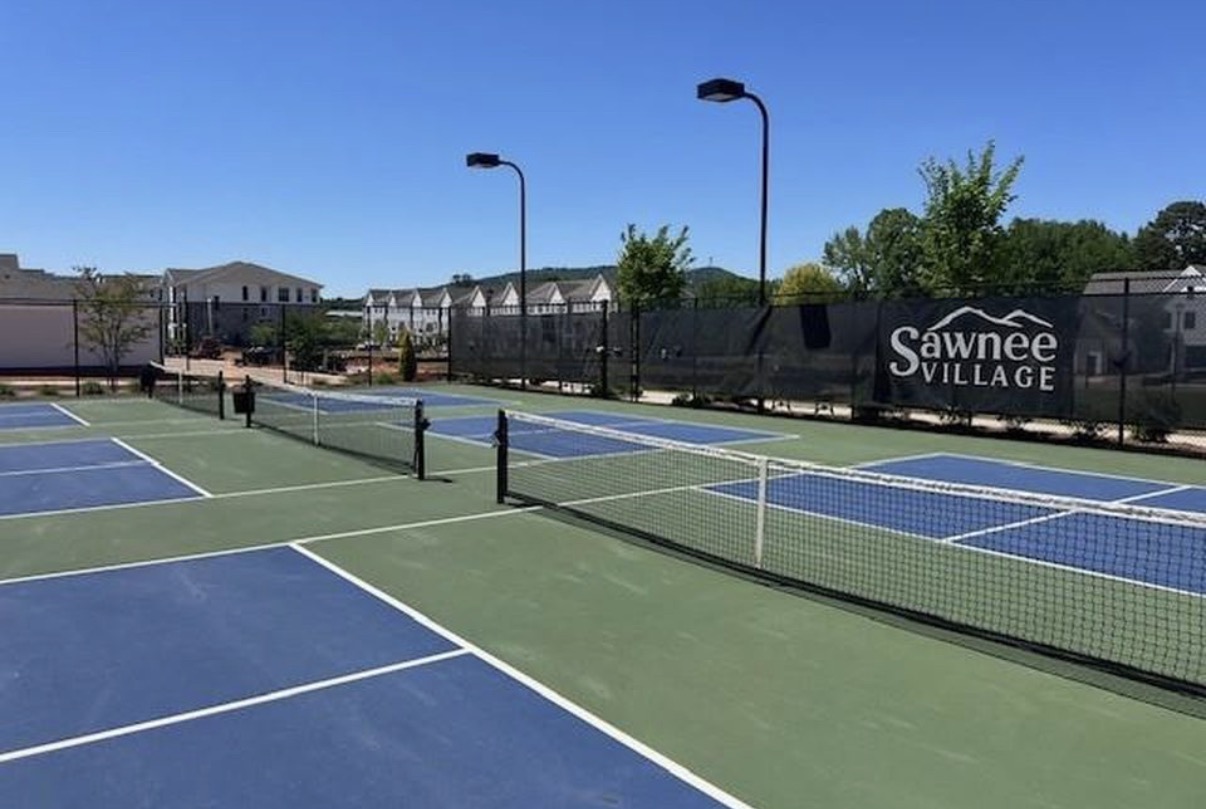 Pickleball courts at Sawnee Village